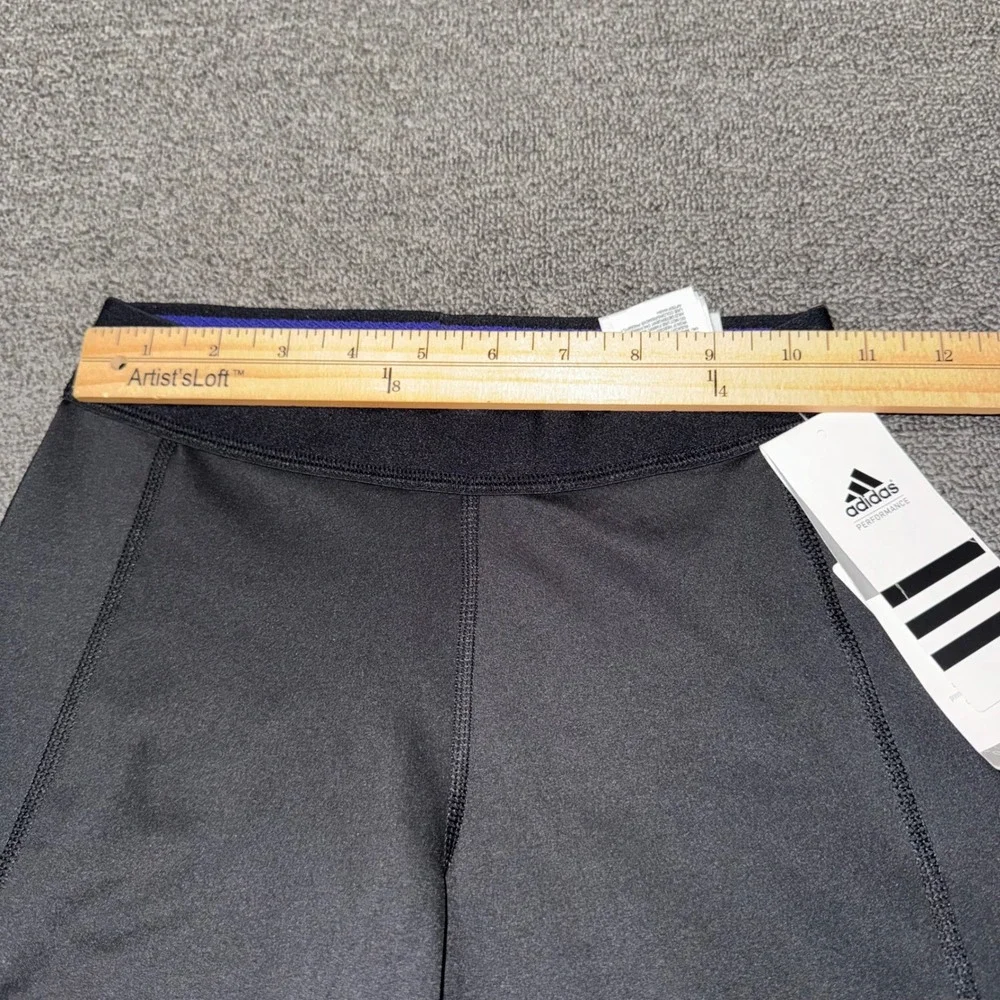 Adidas Techfit Climalite Compression Leggings Womens XS Black Indigo Gorpcore - Picture 5 of 6